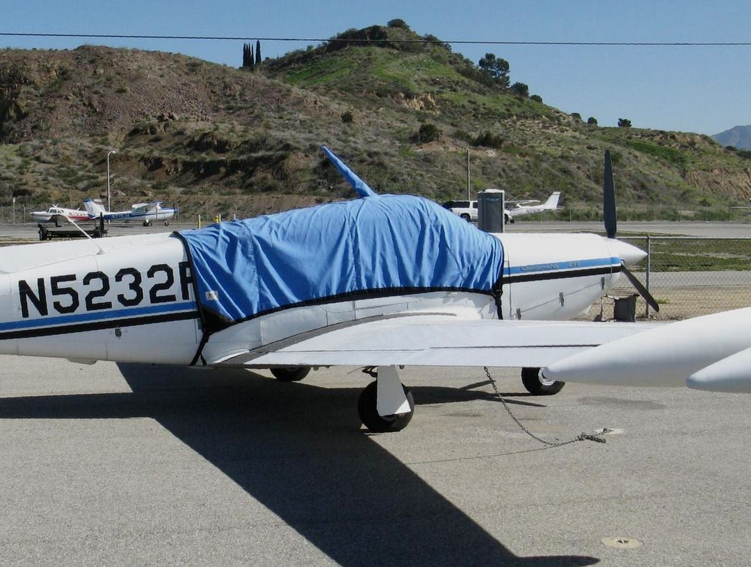 Piper PA-24 Comanche Canopy Cover, Belly Strap Type