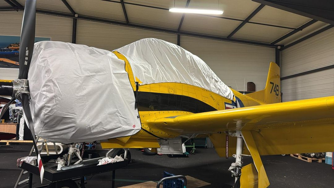 North American T28 Trojan Canopy and Engine Covers