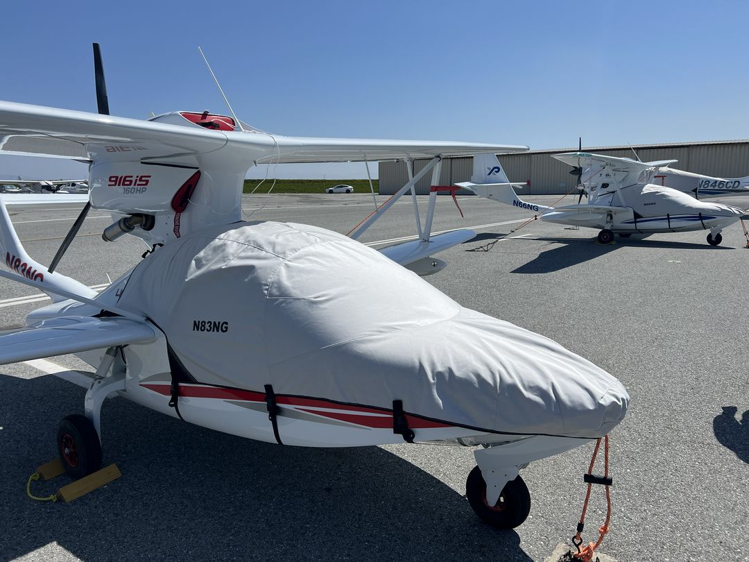 Scoda Aeronautica Super Petrel CanopyNose Cover; Engine Plugs